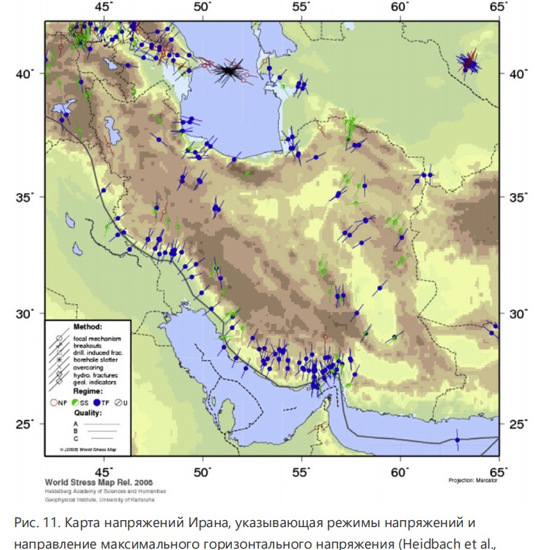 Методология анализа устойчивости ствола скважины при бурении в подсолевые формации: пример из южного Ирана Рапа, рапопроявление, соли, течение солей, АВПД, сужение ствола, обрушение ствола скважины